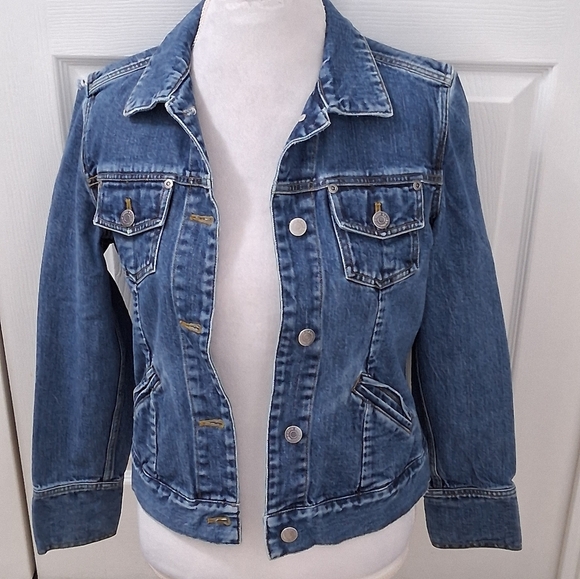 Eddie Bauer Authentic Women's Denim Jacket Size 8 - Picture 4 of 14